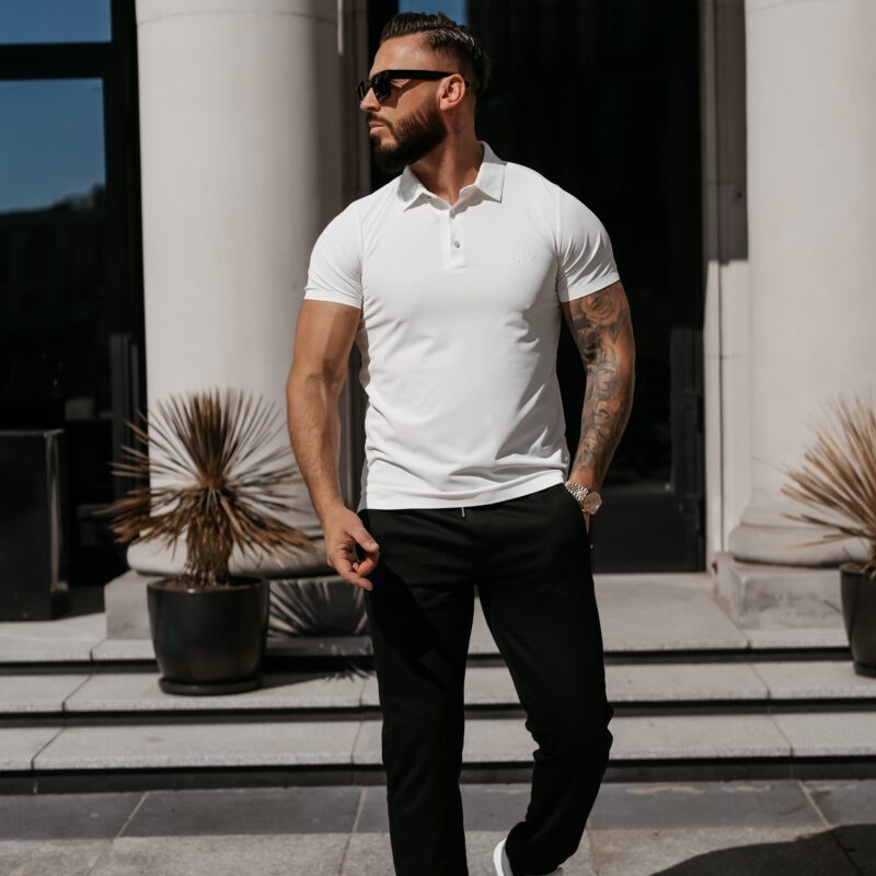 T-shirt Polo męski ZAIN 2026 Ecru