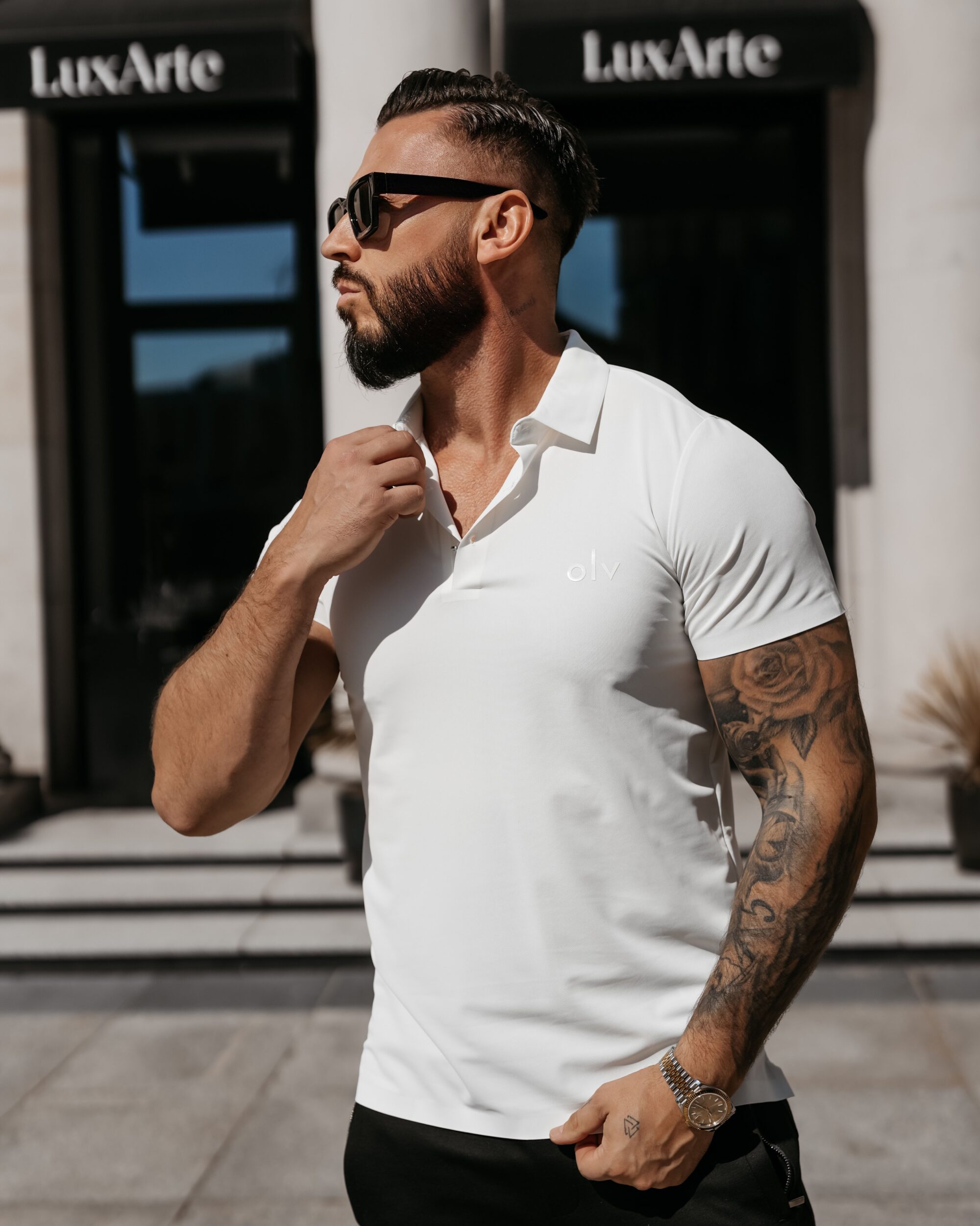 T-shirt Polo męski ZAIN 2026 Ecru