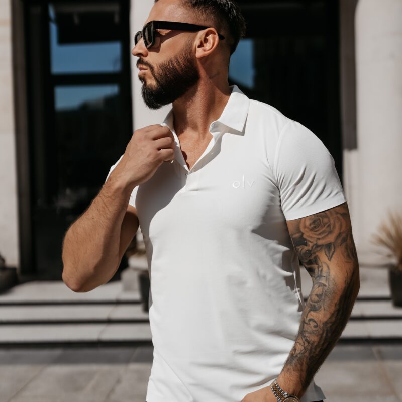 T-shirt Polo męski ZAIN 2026 Ecru