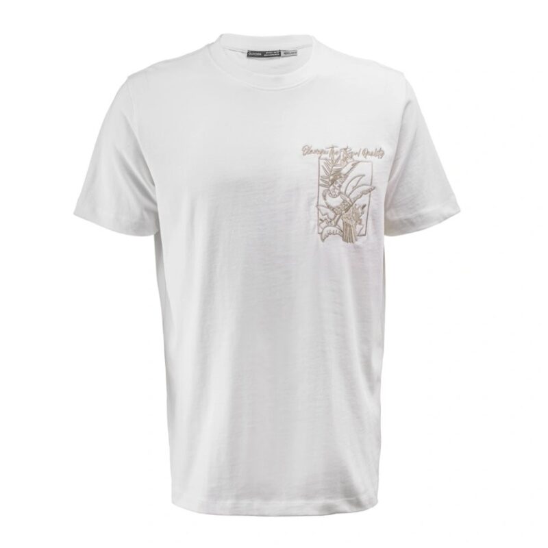 T-shirt męski LUXVEENCE 2026 Ecru