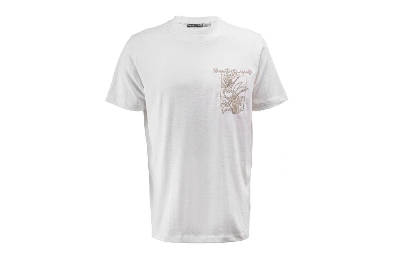 T-shirt męski LUXVEENCE 2026 Ecru