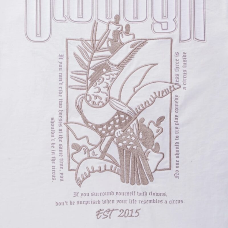 T-shirt męski LUXVEENCE 2026 Ecru