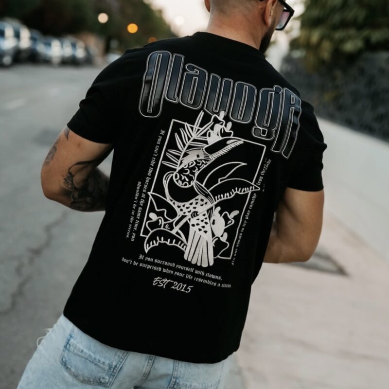 Screenshot T-shirt męski LUXVEENCE 2026 Czarny
