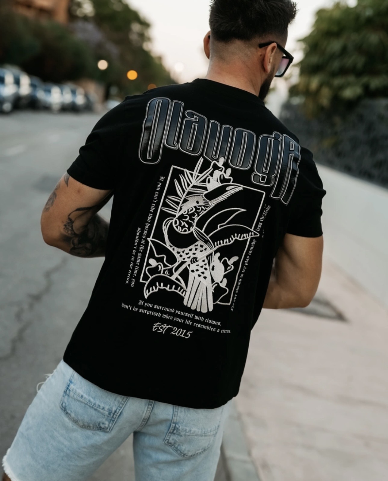 Screenshot T-shirt męski LUXVEENCE 2026 Czarny