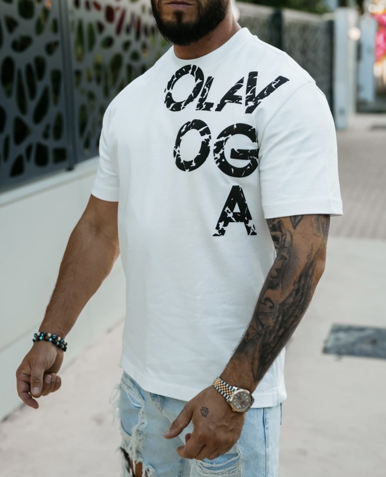 Screenshot T-shirt męski MALOR 2026 Ecru