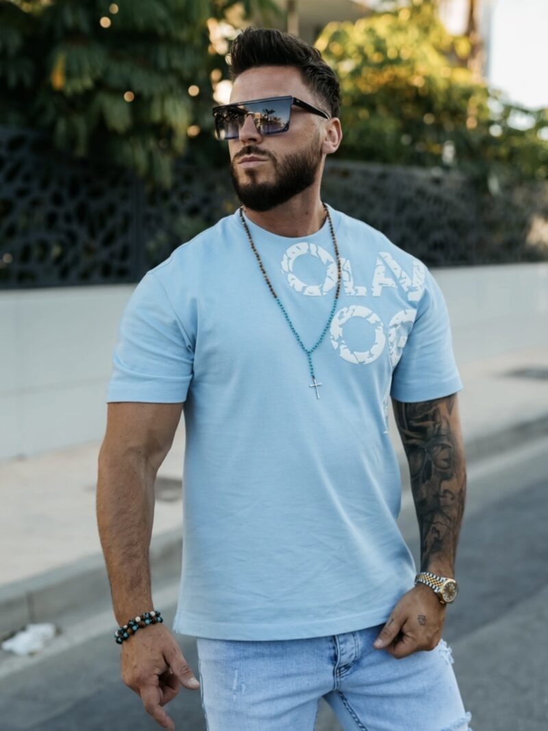 T-shirt męski MALOR 2026 Sky Blue