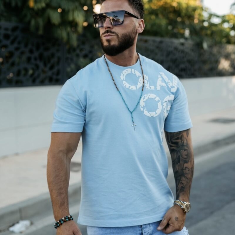 T-shirt męski MALOR 2026 Sky Blue
