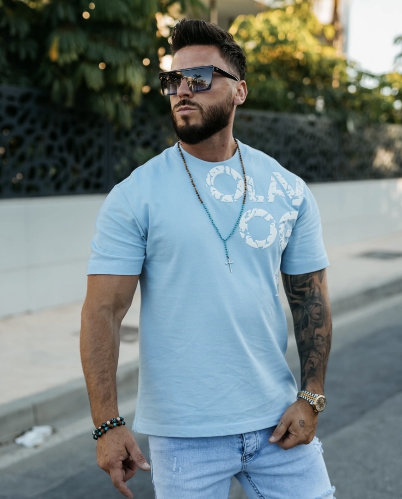 T-shirt męski MALOR 2026 Sky Blue