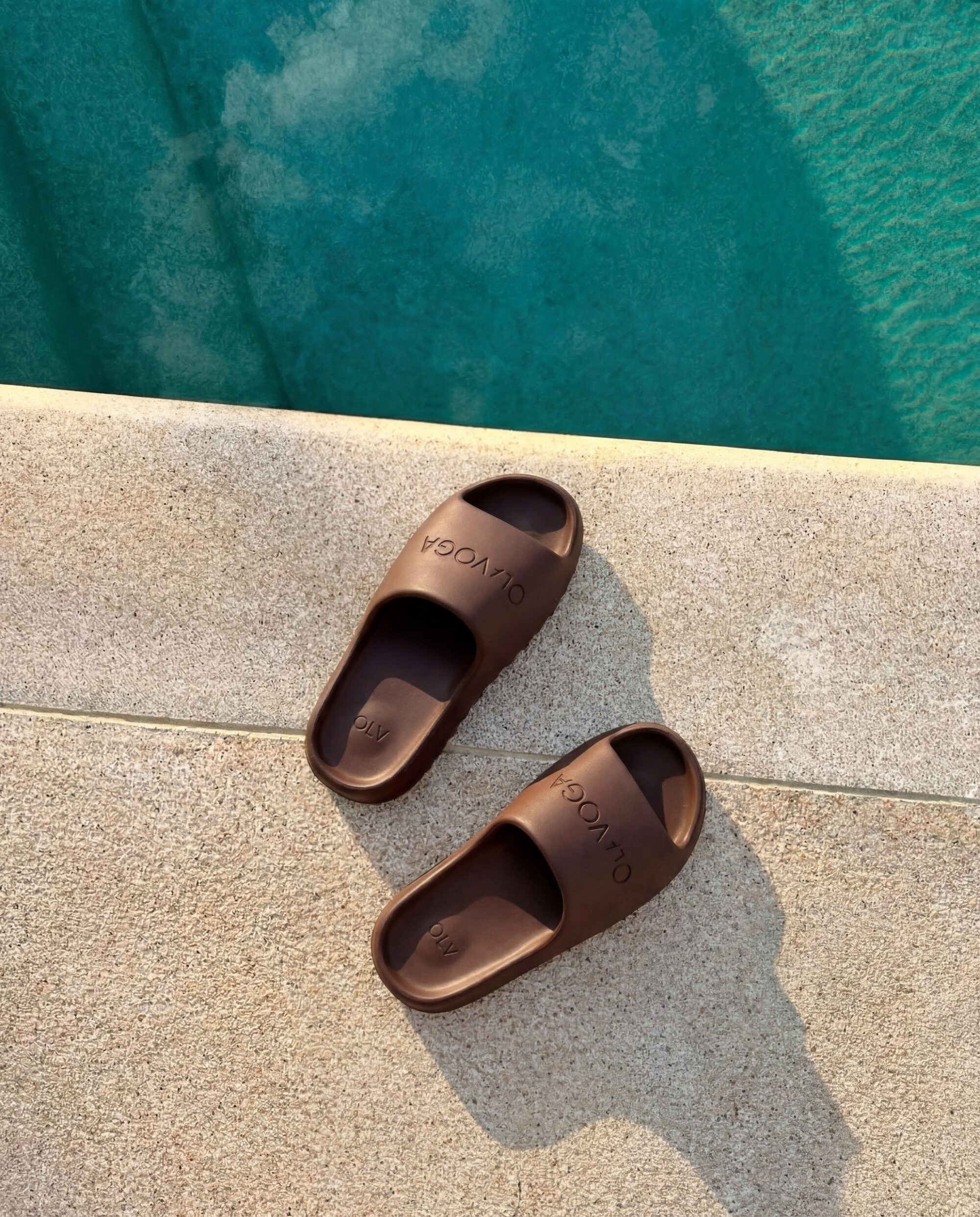 Klapki męskie SLIP MEN 2026 Brązowe