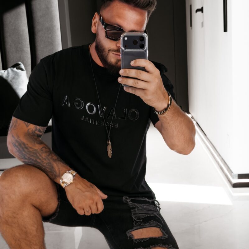 t-shirt BOHO 001 T-shirt męski BOHO 2026 Czarny