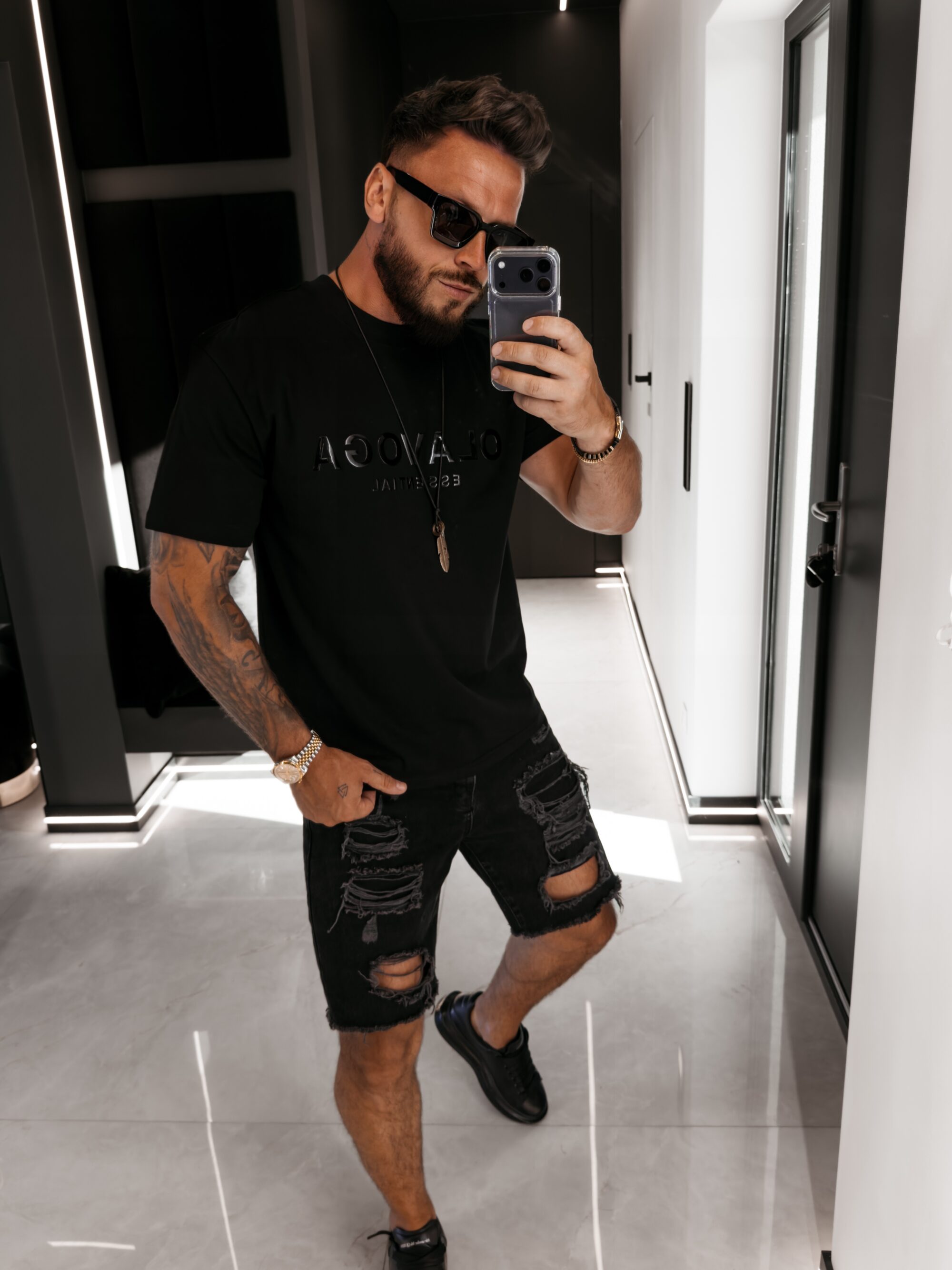 t-shirt BOHO 002 T-shirt męski BOHO 2026 Czarny