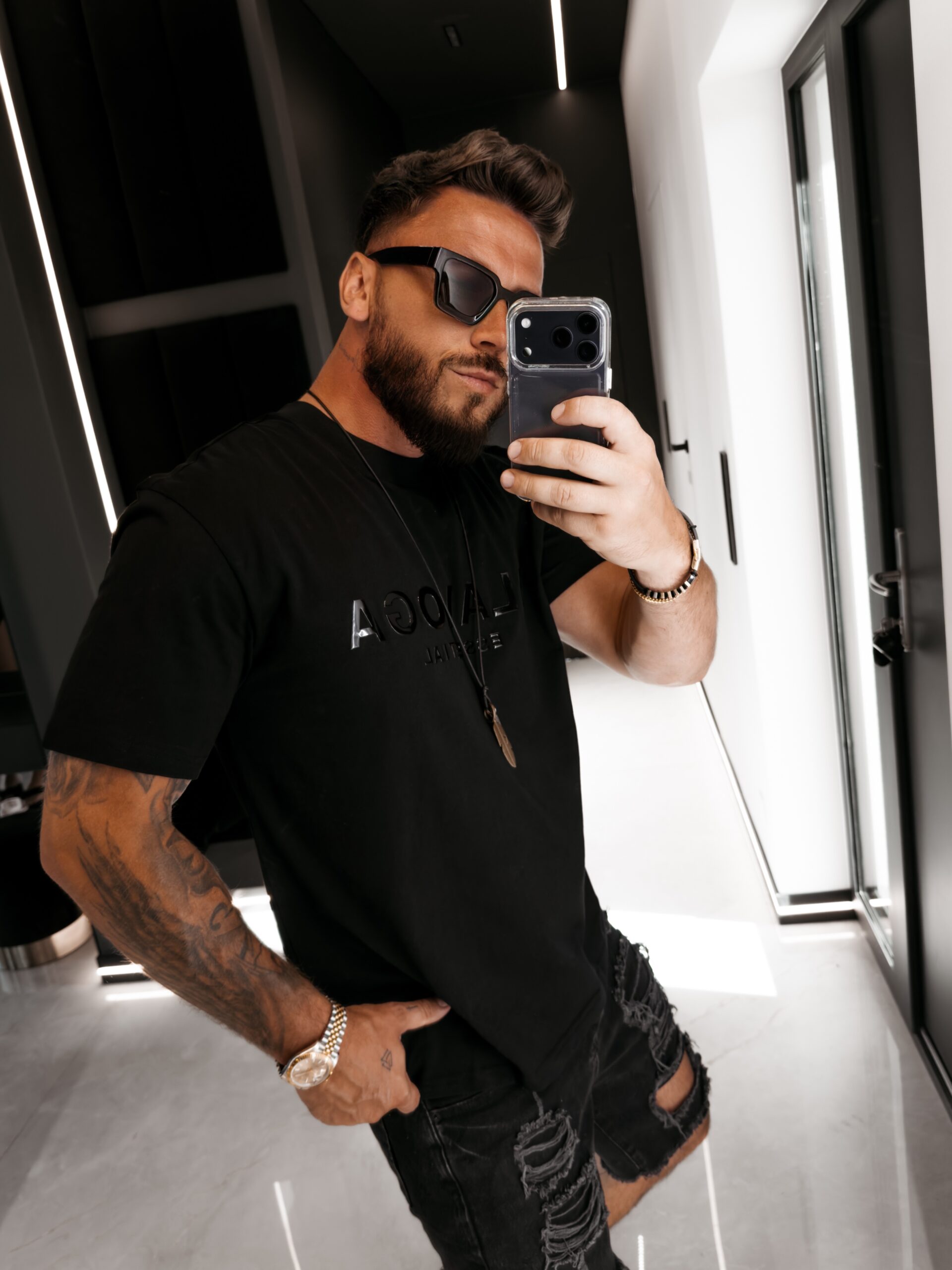t-shirt BOHO 004 T-shirt męski BOHO 2026 Czarny