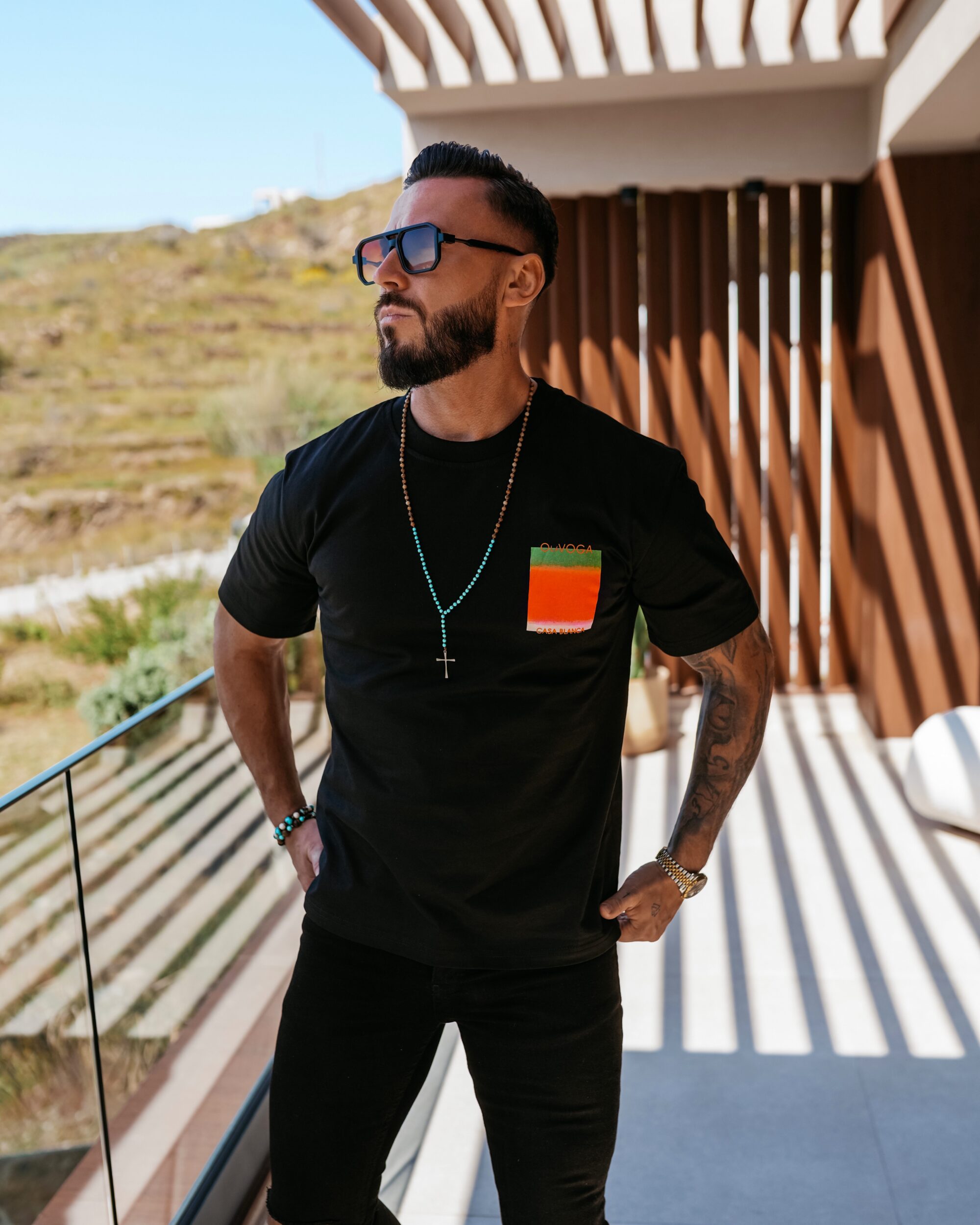 t-shirt NOER 007 T-shirt męski NOER 2026 Czarny