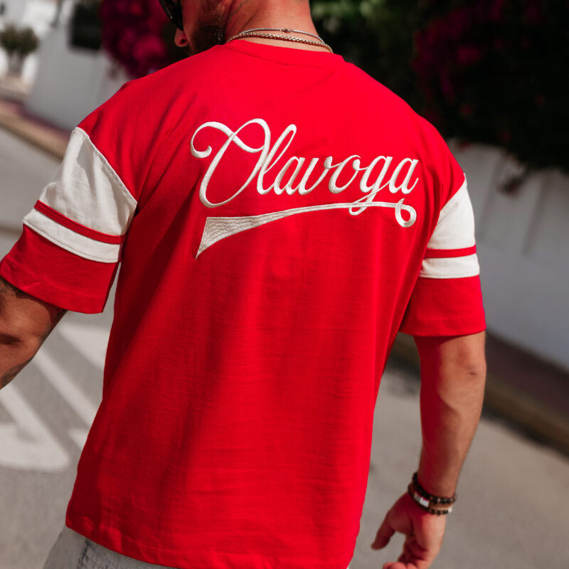 T-shirt męski VALDORIN 2026 Czerwony