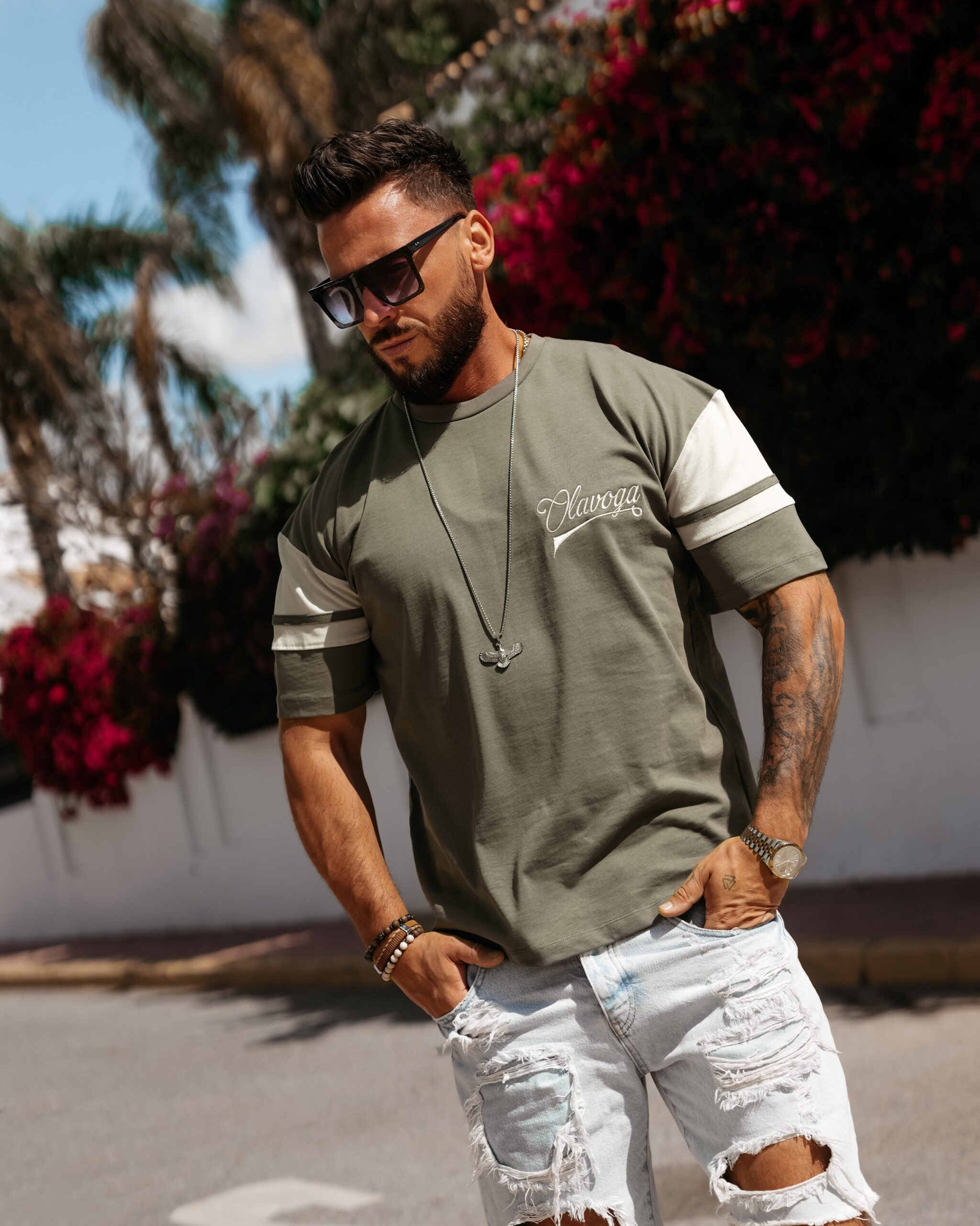 T-shirt męski VALDORIN 2026 Khaki