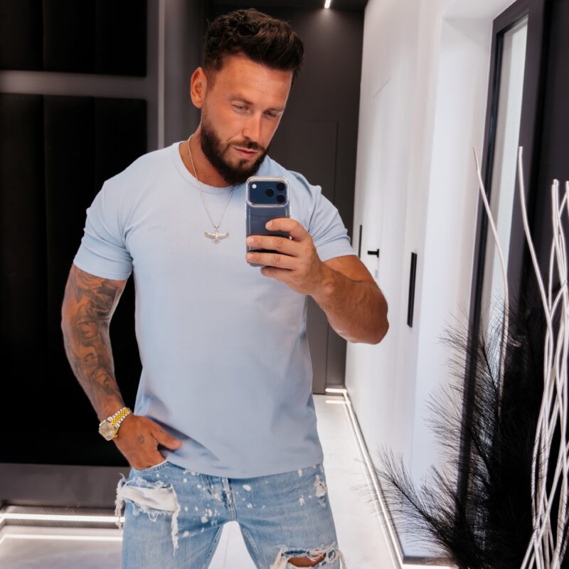t-shirt FLUOR 020 T-shirt męski FLUOR 2026 Blue
