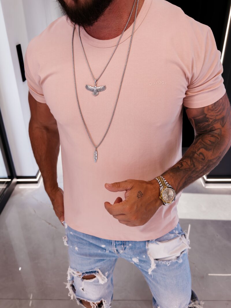 T-shirt męski FLUOR 2026 Pink