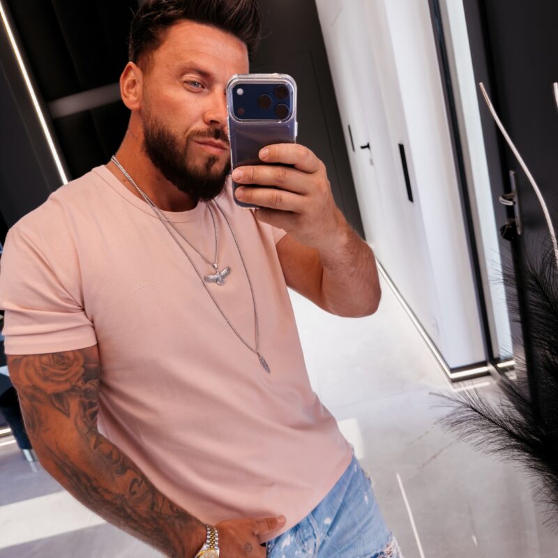 t-shirt FLUOR 024 T-shirt męski FLUOR 2026 Pink
