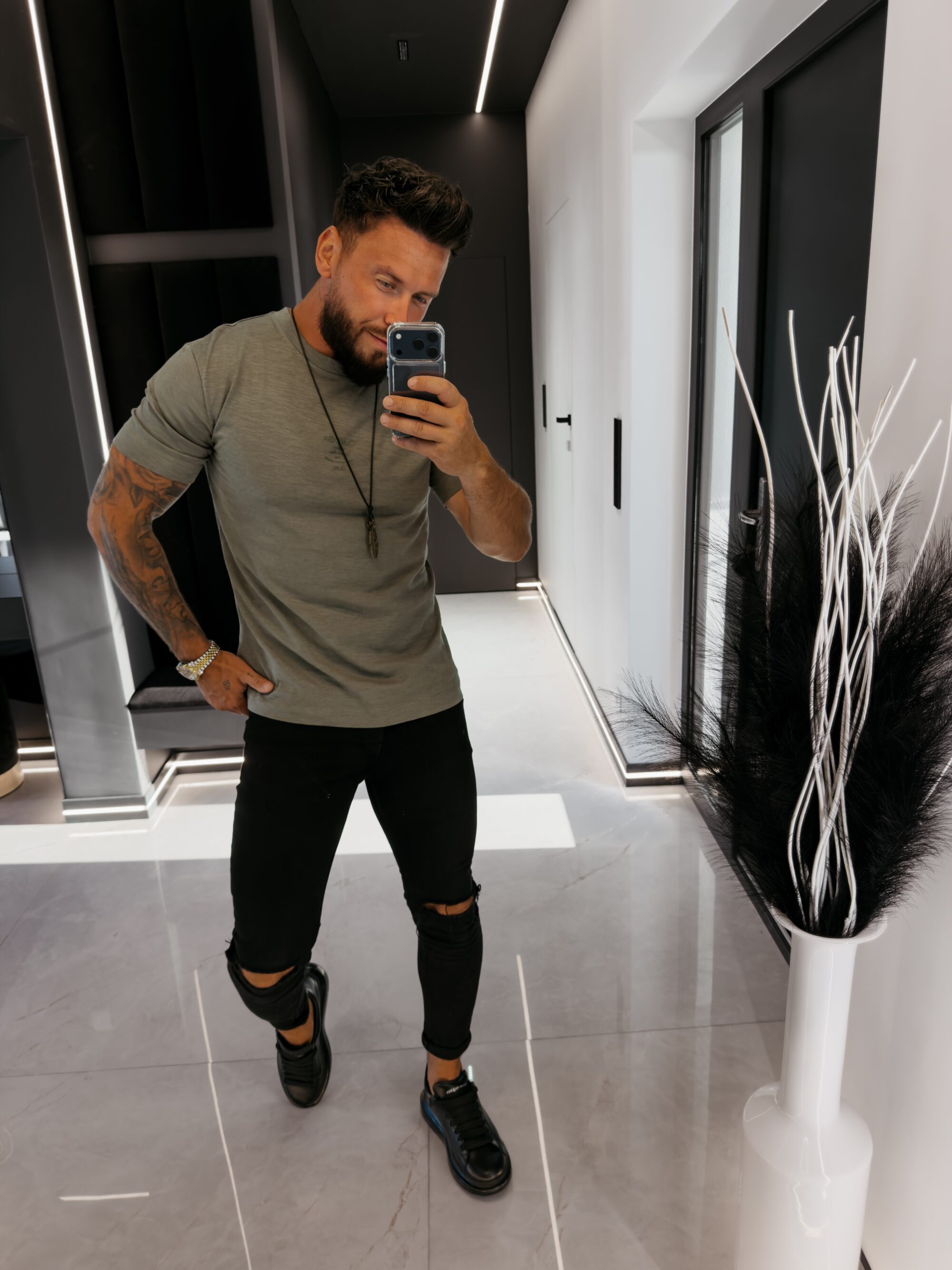 t-shirt GRAVIX 032 T-shirt męski GRAVIX 2026 Khaki