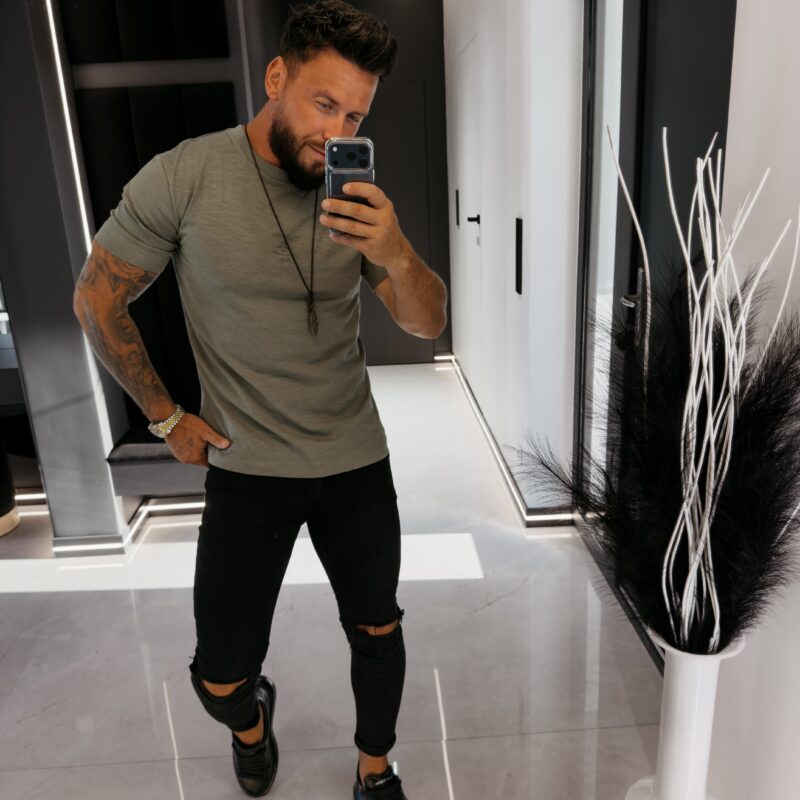 t-shirt GRAVIX 032 T-shirt męski GRAVIX 2026 Khaki