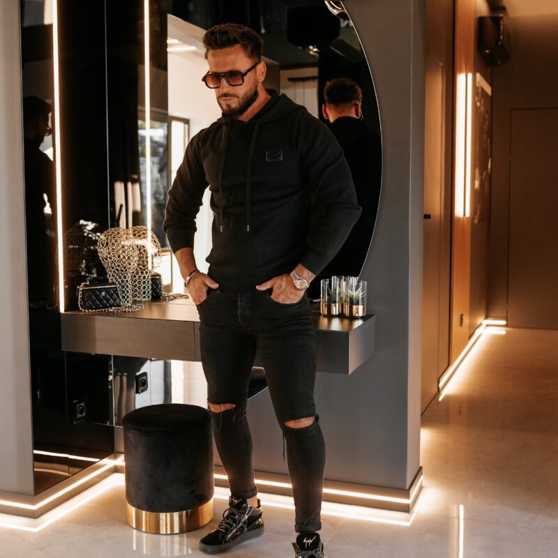 bluza DARU 068 Bluza męska DARU 2026 Czarna