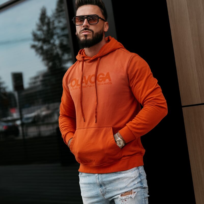 bluza NEVIR 161 Bluza męska NEVIR 2026 Pomarańczowa