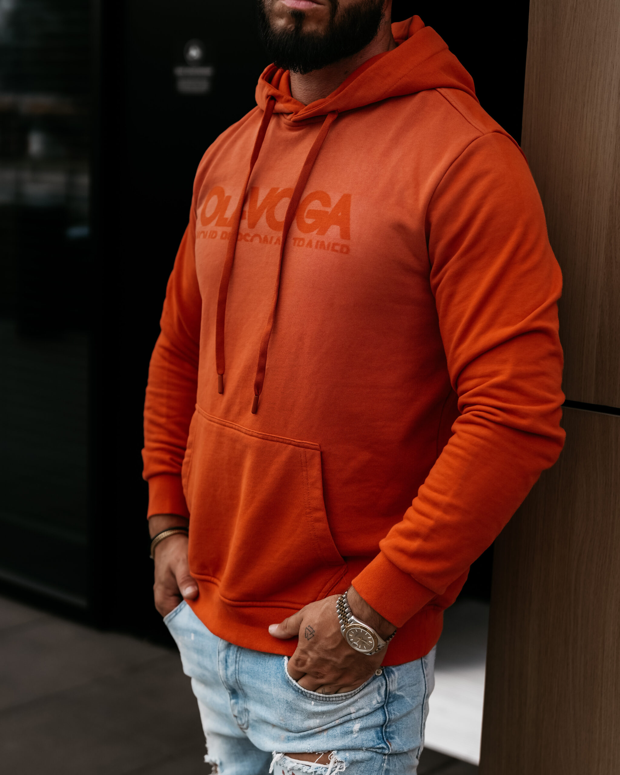 bluza NEVIR 162 Bluza męska NEVIR 2026 Pomarańczowa