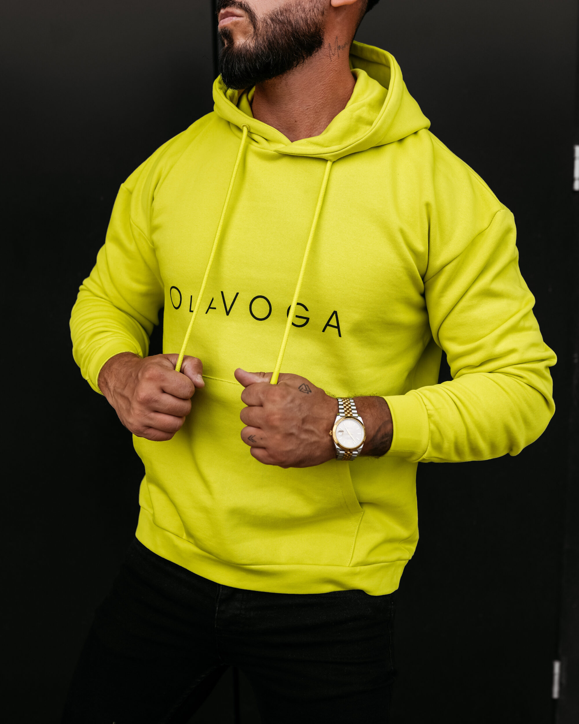 bluza VALLARO823 Bluza męska VALLARO 2026 Limonkowa