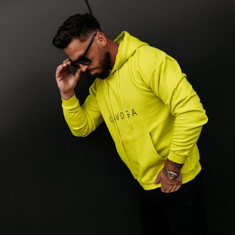bluza VALLARO824 Bluza męska VALLARO 2026 Limonkowa