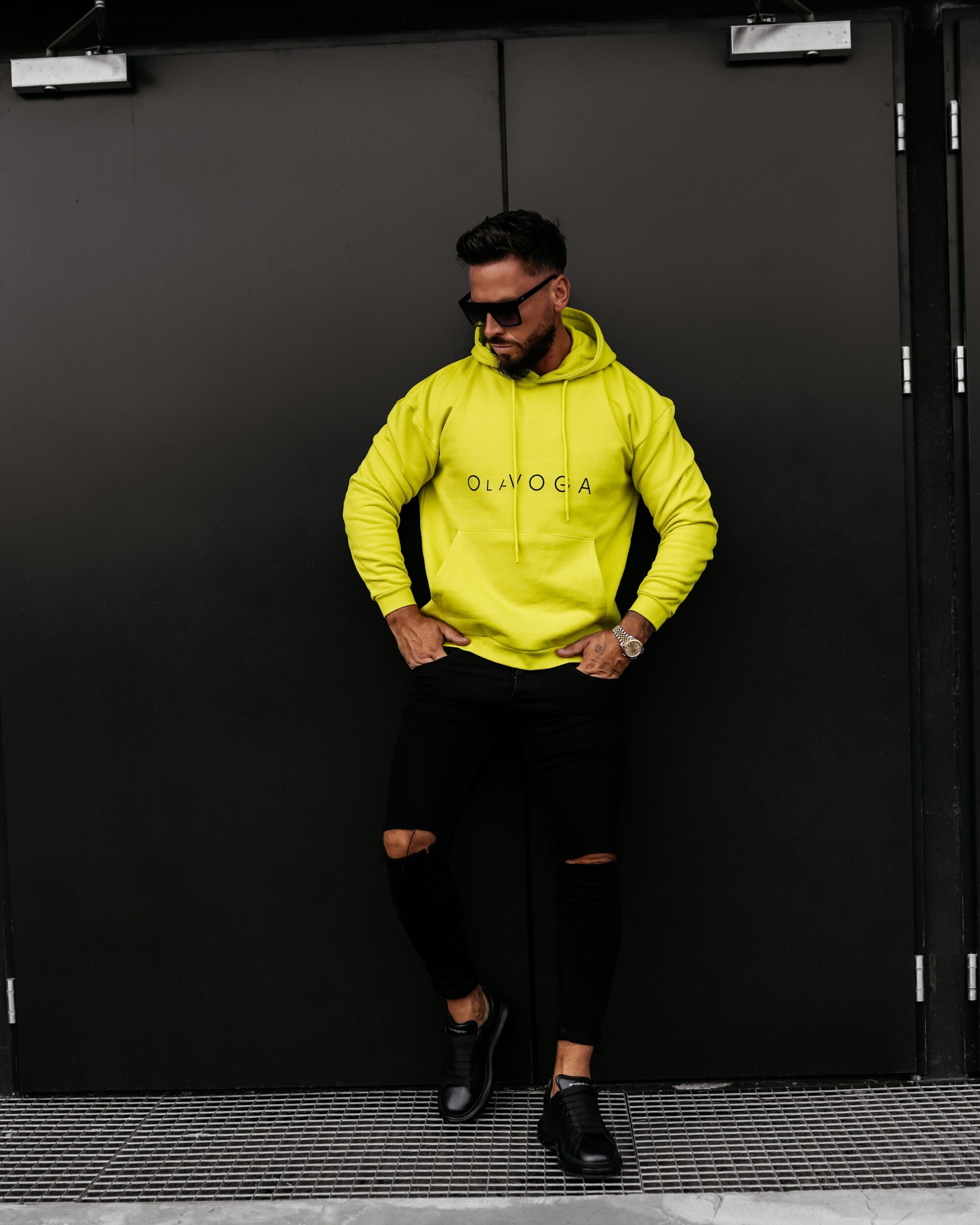 bluza VALLARO825 Bluza męska VALLARO 2026 Limonkowa