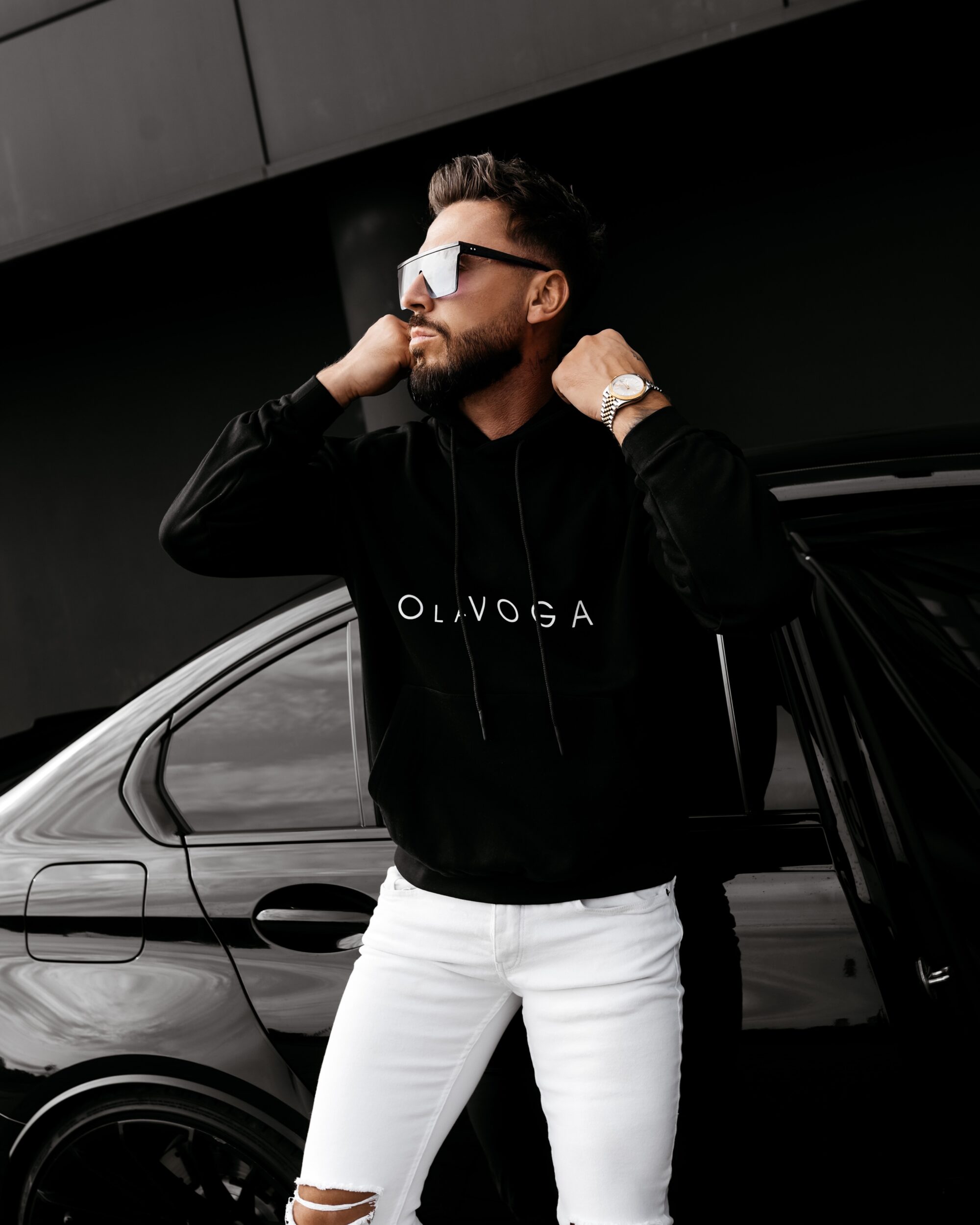 bluza VALLARO832 Bluza męska VALLARO 2026 Czarna