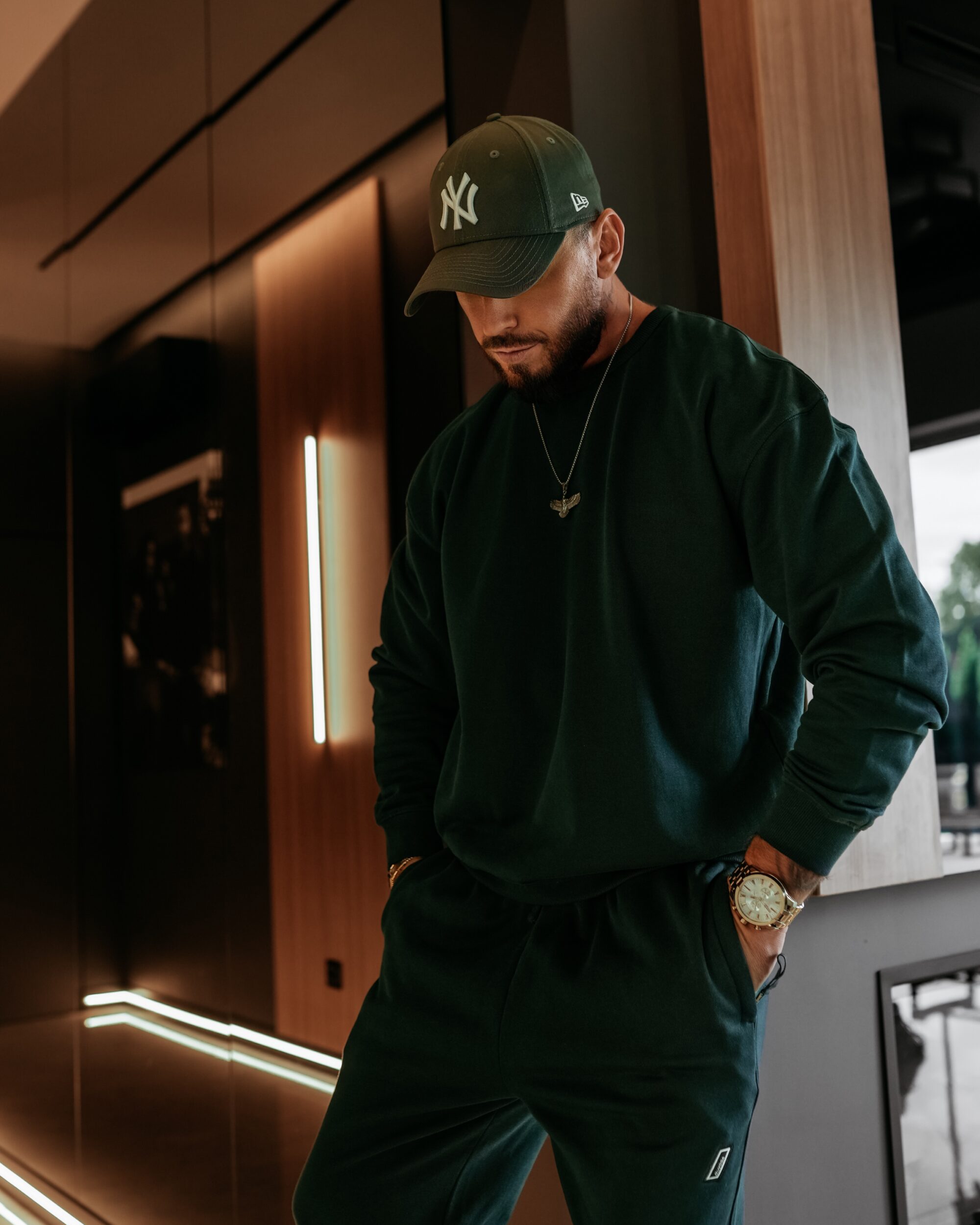 bluza ZAIRI SWEATSHIRT 088 Bluza męska ZAIRI SWEATSHIRT 2026 Dark Emerald