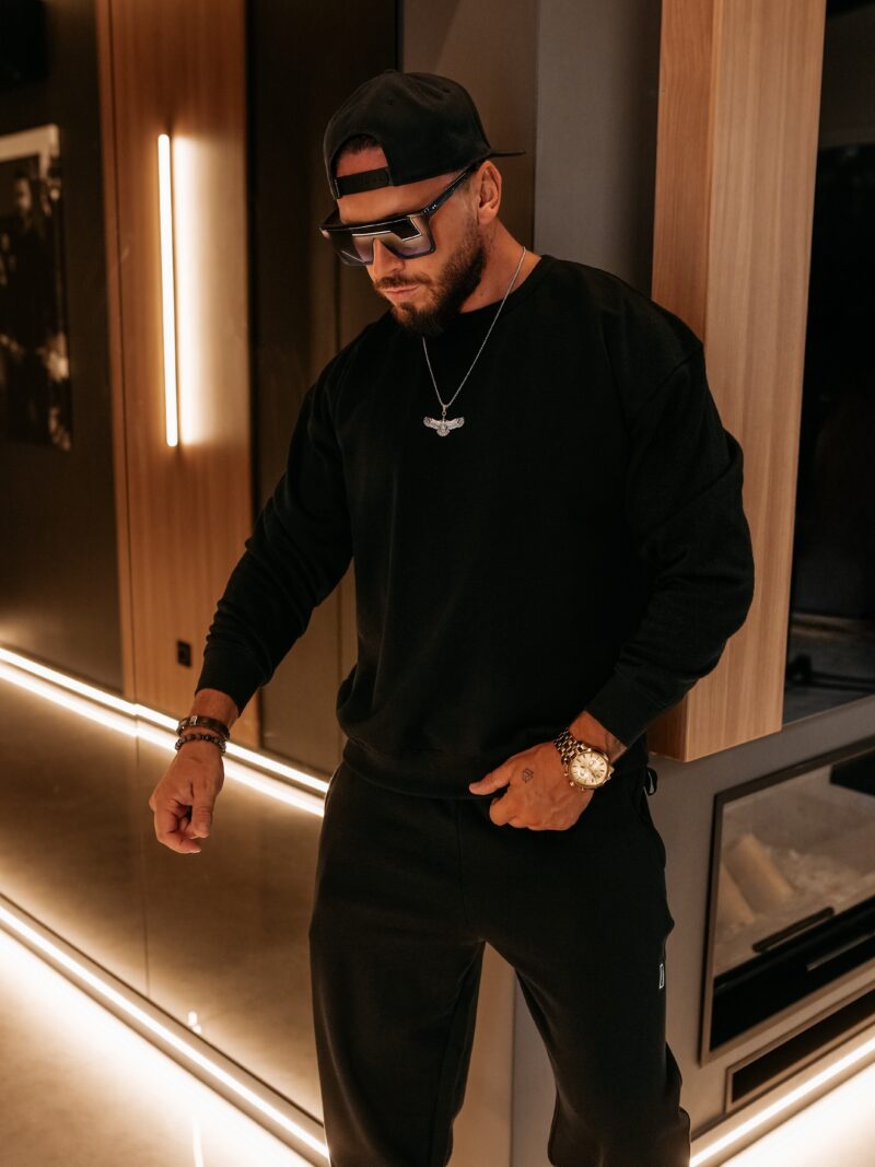 Bluza męska ZAIRI SWEATSHIRT 2026 Czarna