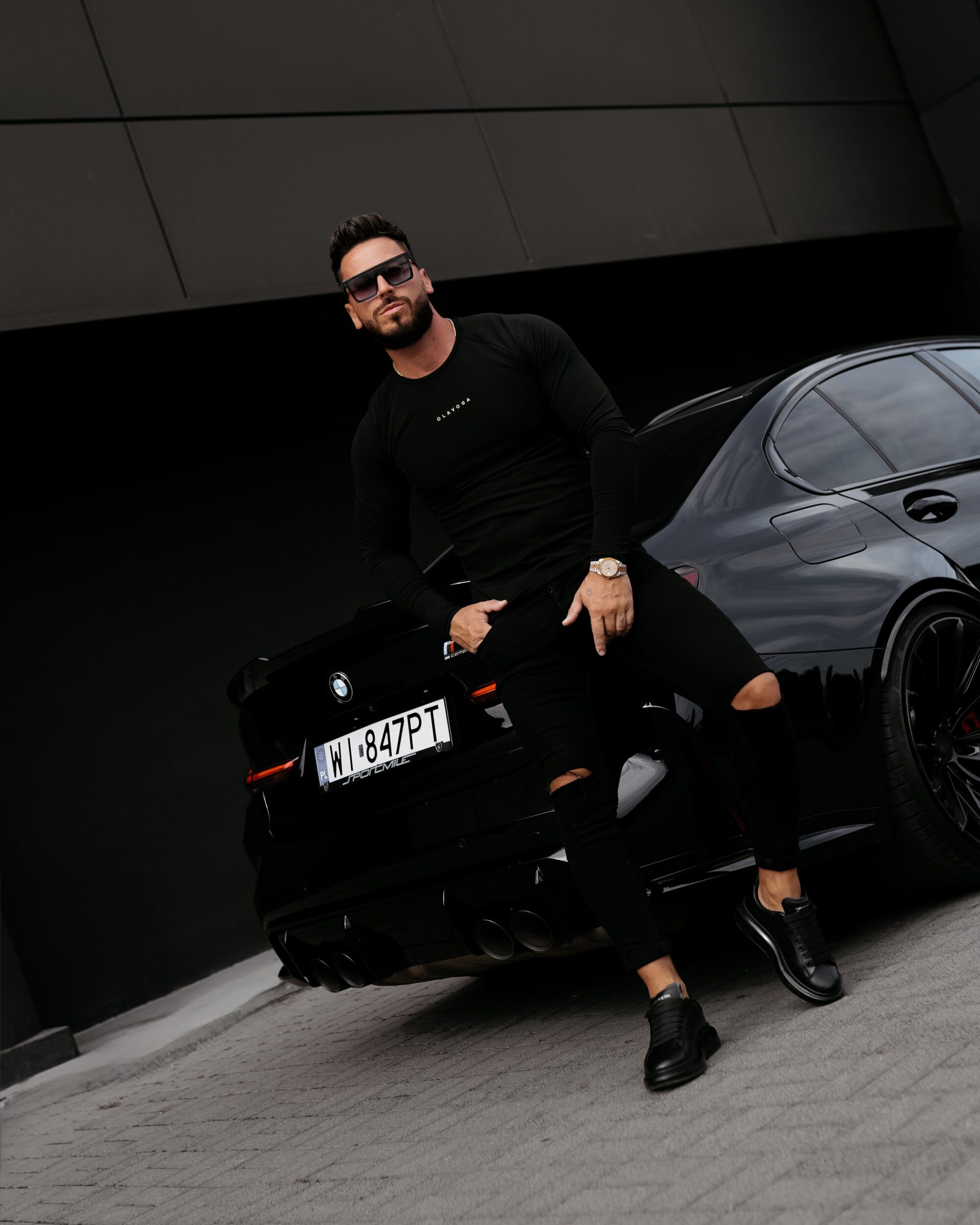 longsleeve CLEAR 836 Longsleeve męski CLEAR 2026 Czarny