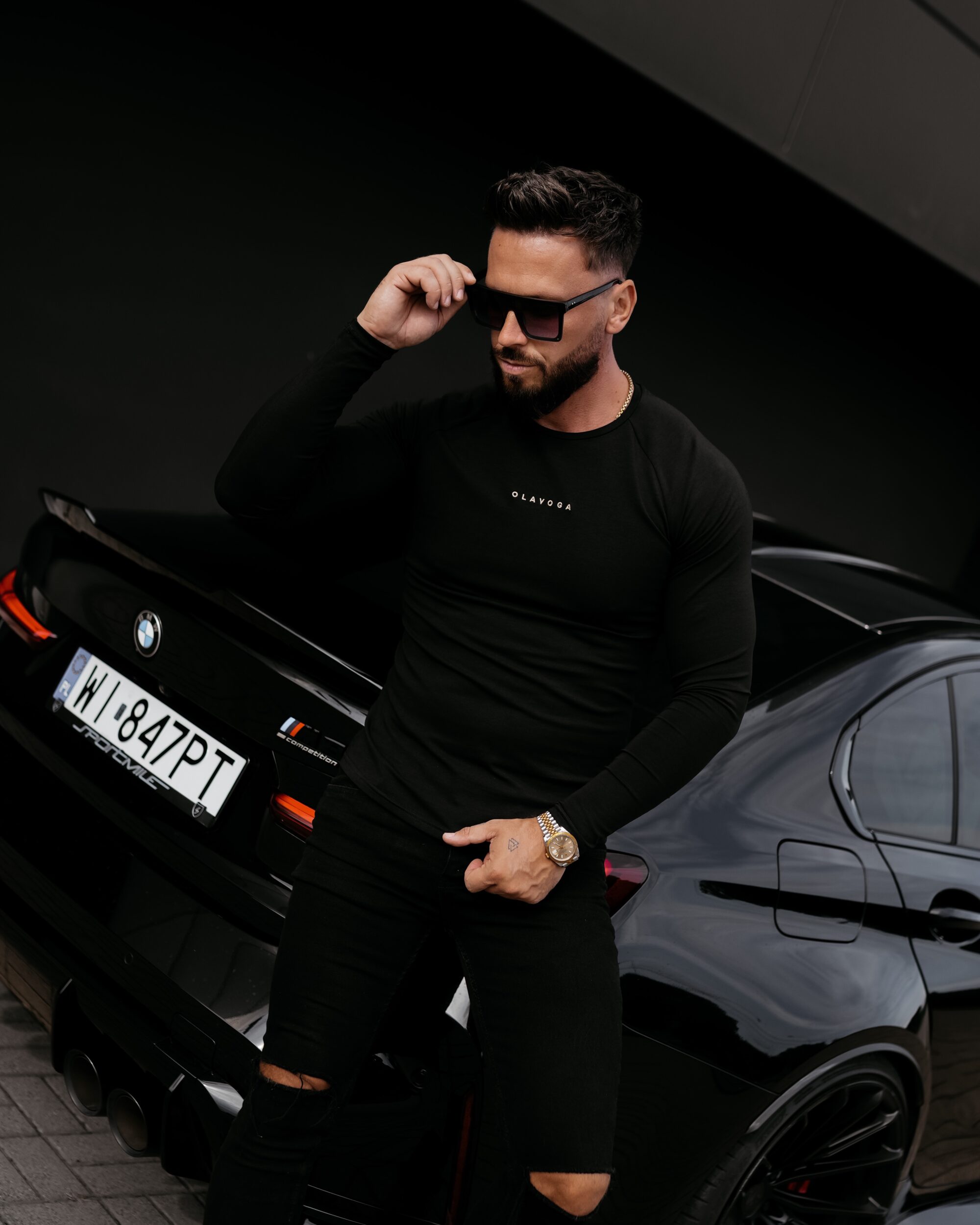 longsleeve CLEAR 837 Longsleeve męski CLEAR 2026 Czarny