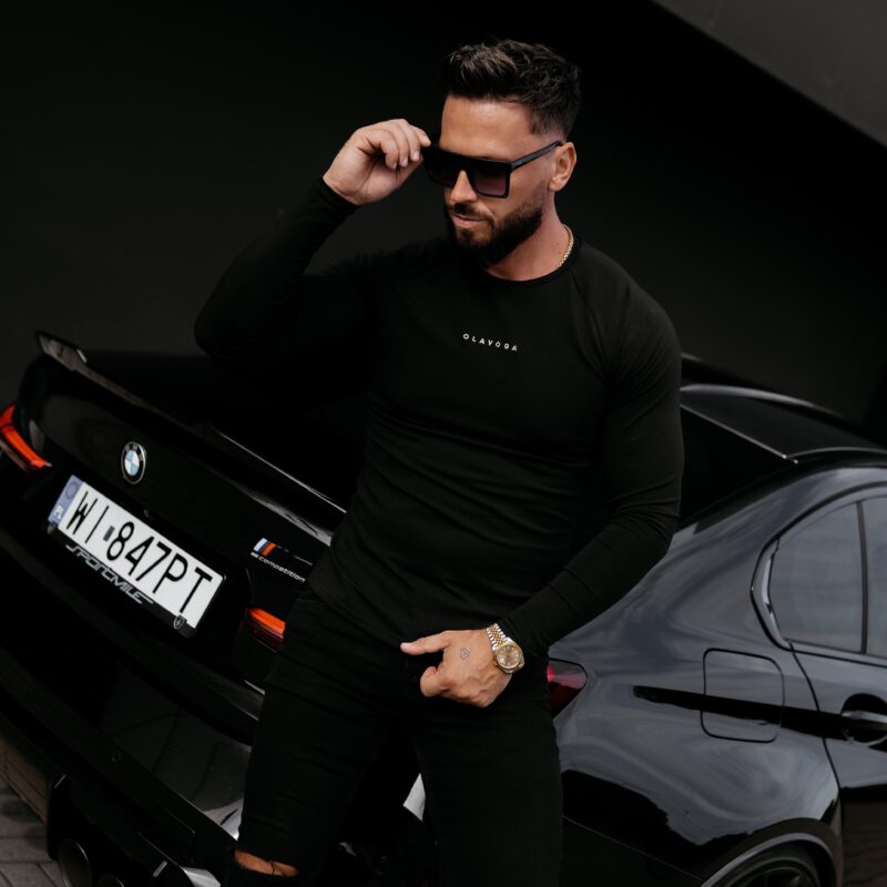 longsleeve CLEAR 837 Longsleeve męski CLEAR 2026 Czarny