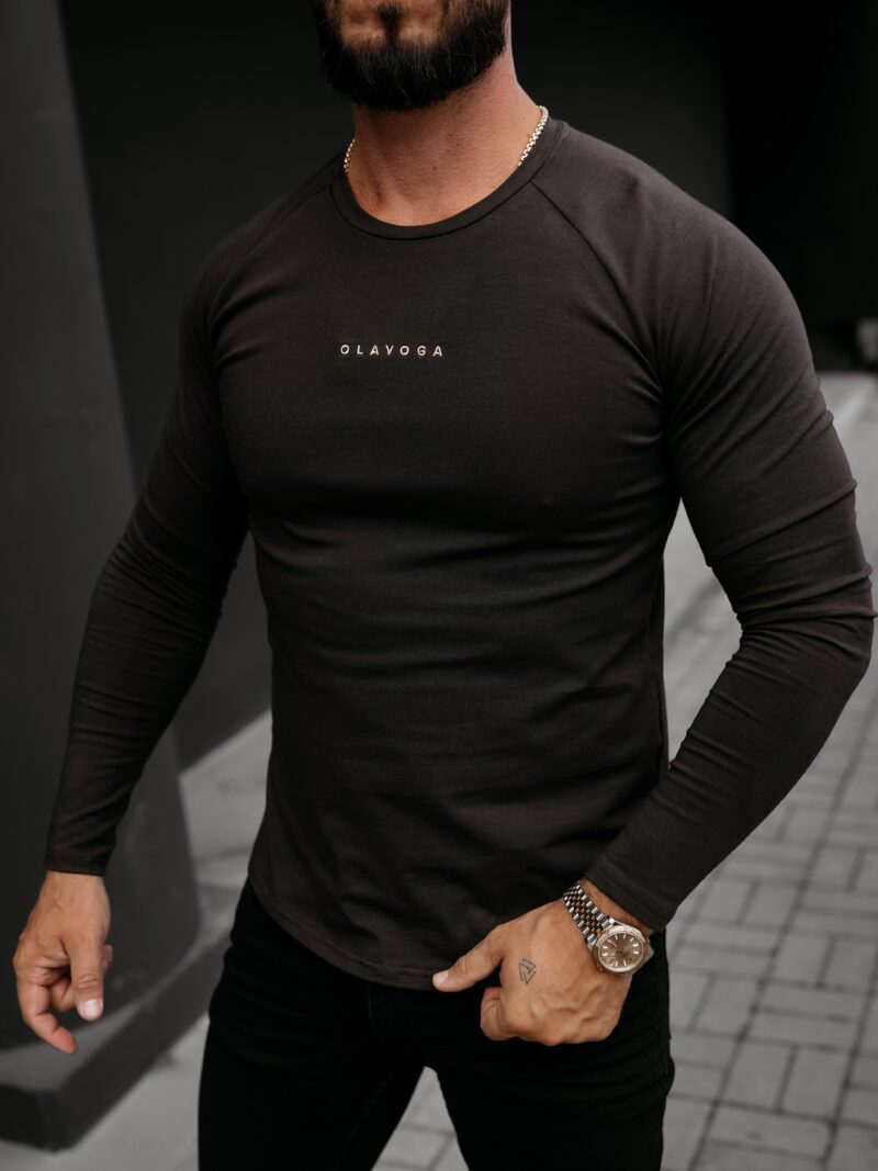 Longsleeve męski CLEAR 2026 Brązowy