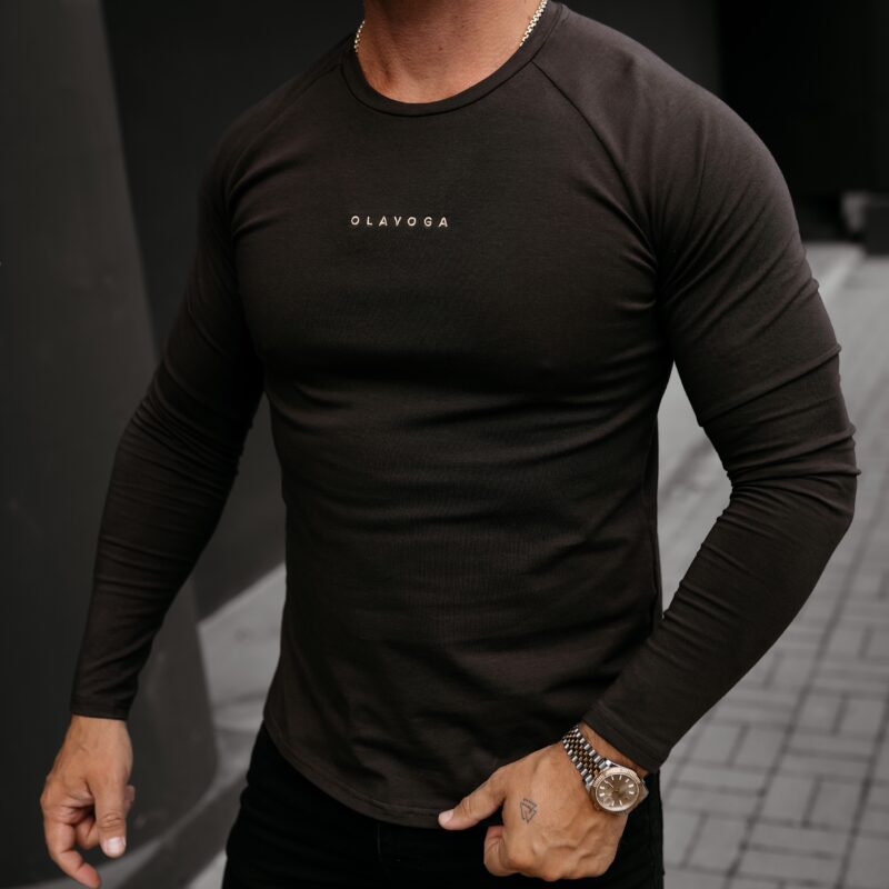 longsleeve CLEAR 841 Longsleeve męski CLEAR 2026 Brązowy