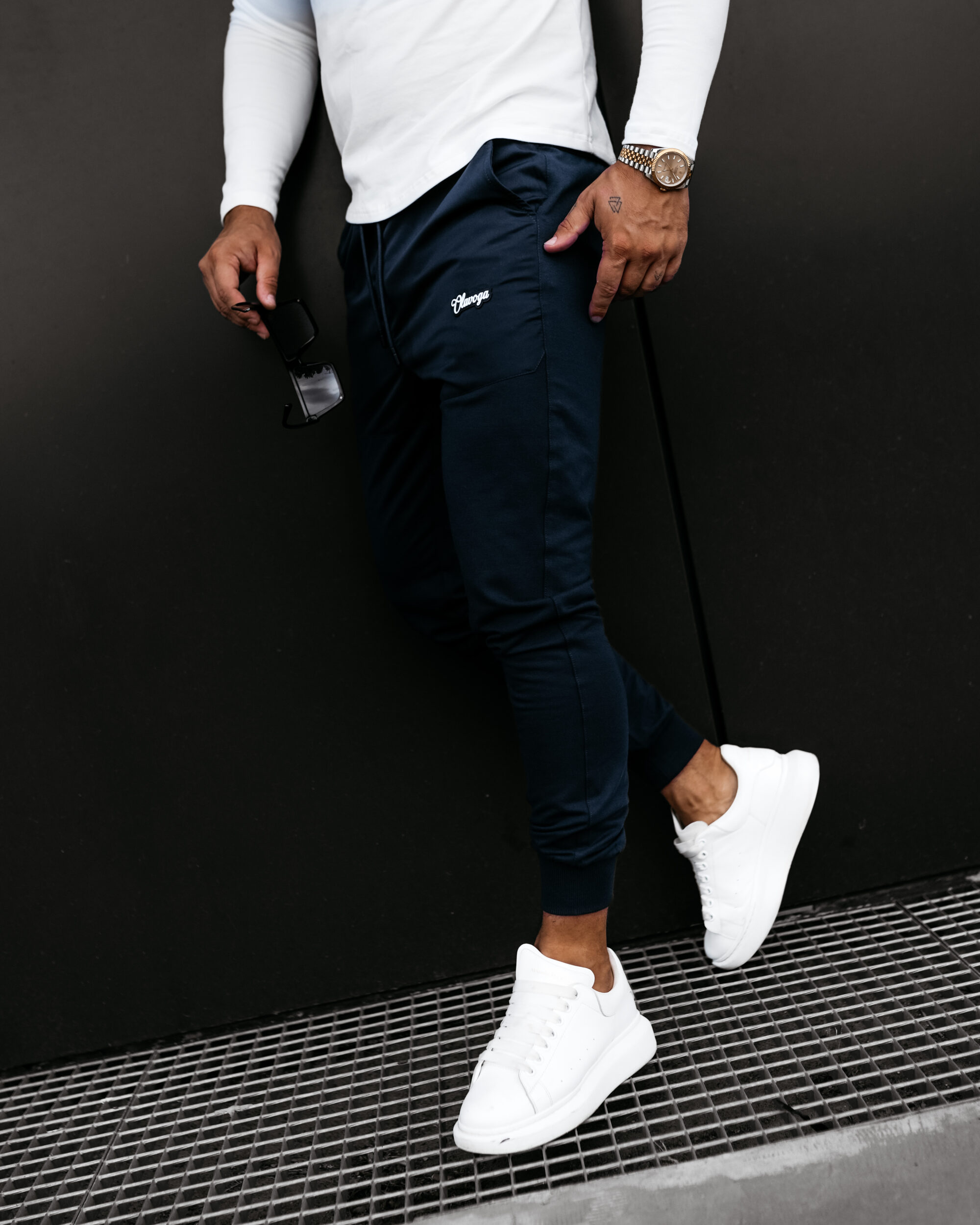 spodnie LOCKERY 856 Spodnie męskie LOCKERY 2026 Navy Blue