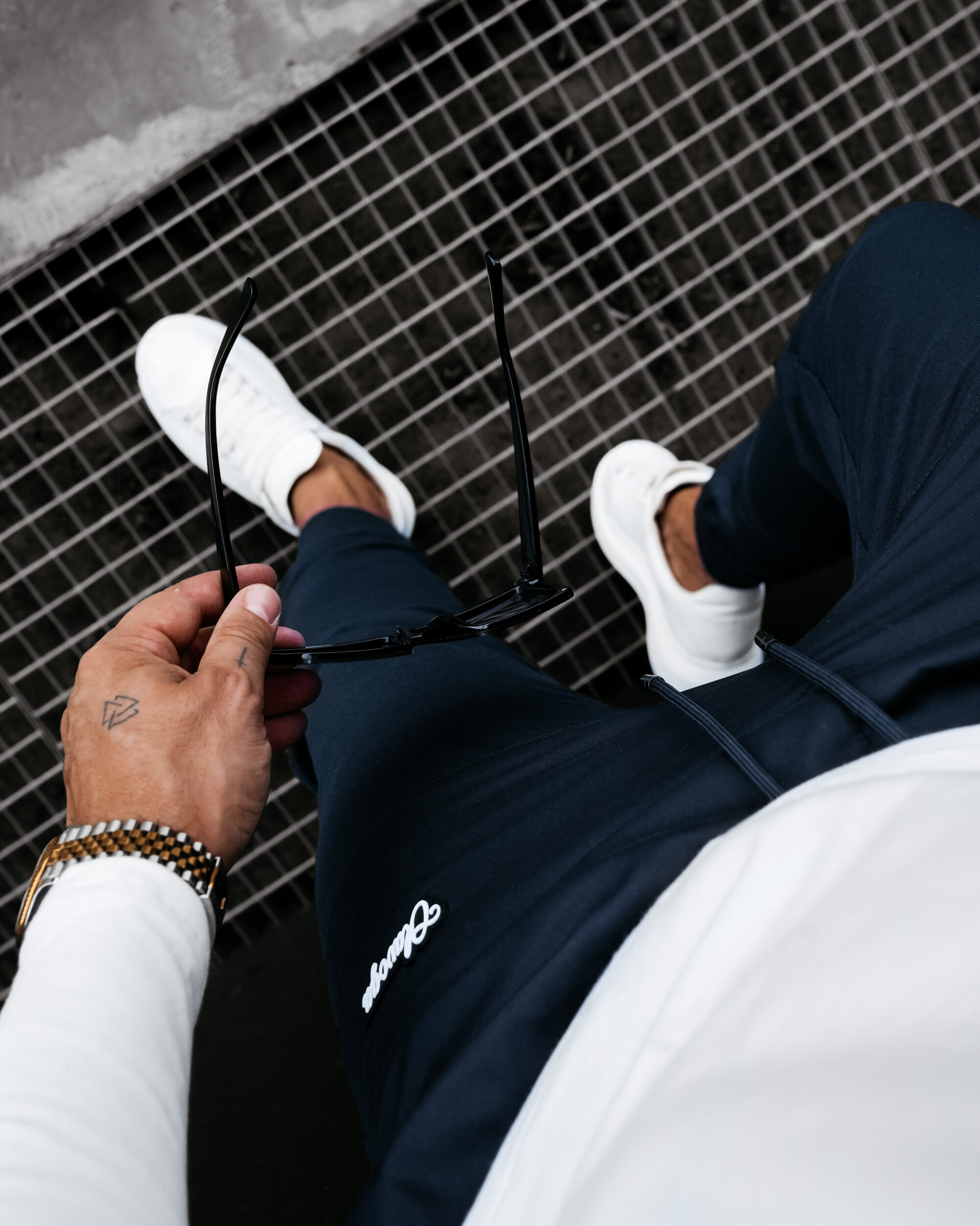 spodnie LOCKERY 857 Spodnie męskie LOCKERY 2026 Navy Blue