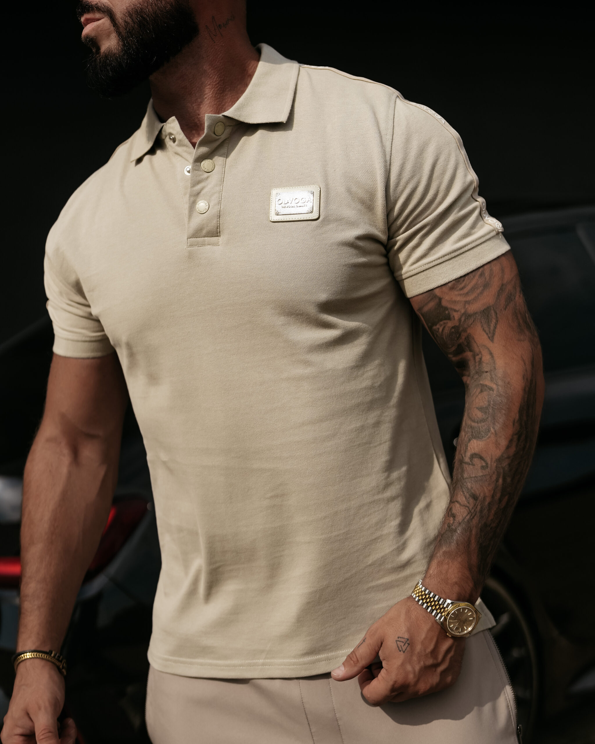 t-shirt BALARDI 123 T-shirt Polo męski BALARDI 2026 Oliwkowy
