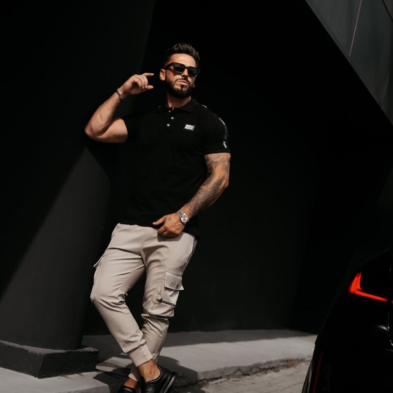 t-shirt BALARDI 125 T-shirt Polo męski BALARDI 2026 Czarny