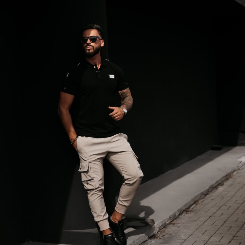 t-shirt BALARDI 127 T-shirt Polo męski BALARDI 2026 Czarny