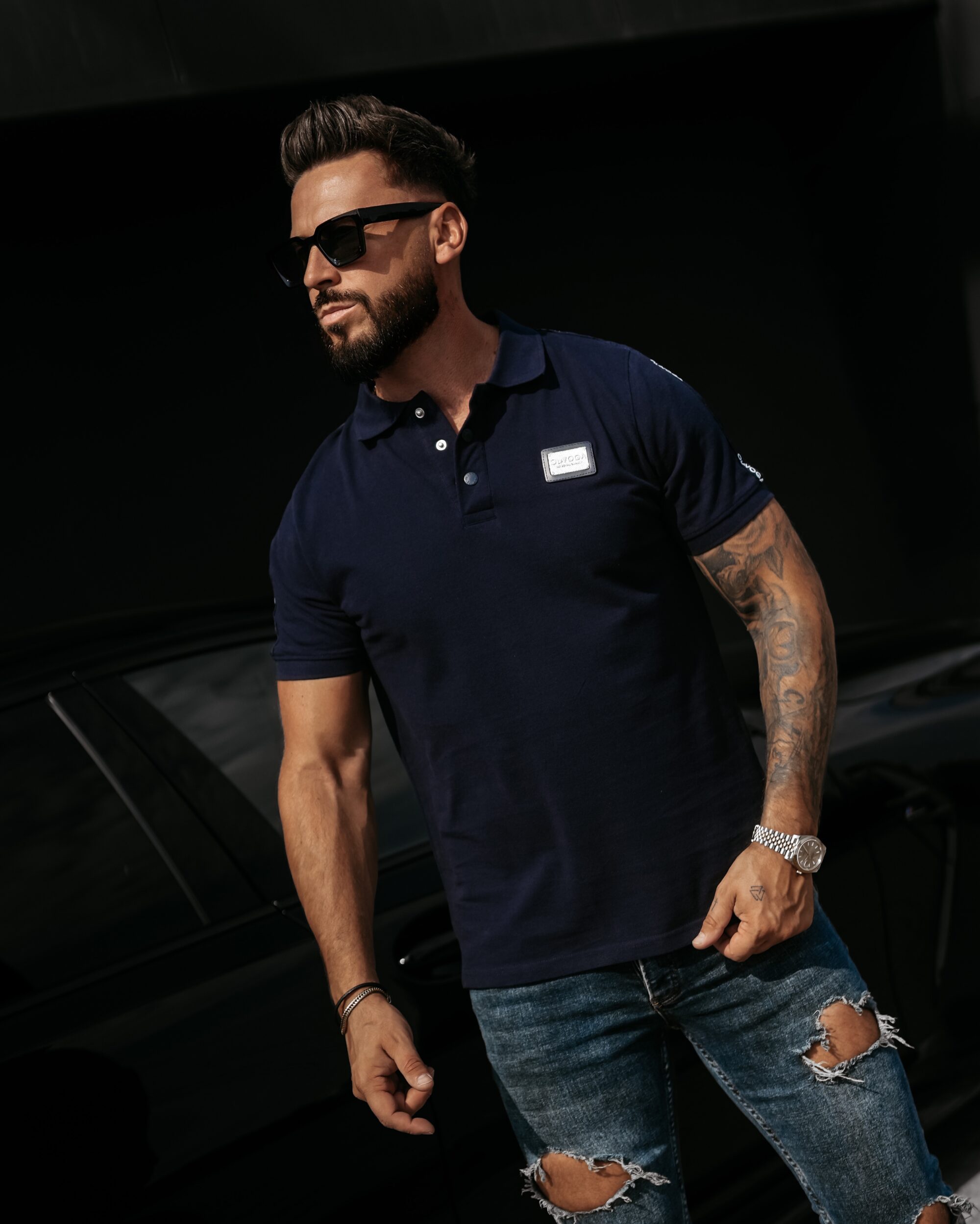 t-shirt BALARDI 130 T-shirt Polo męski BALARDI 2026 Navy Blue
