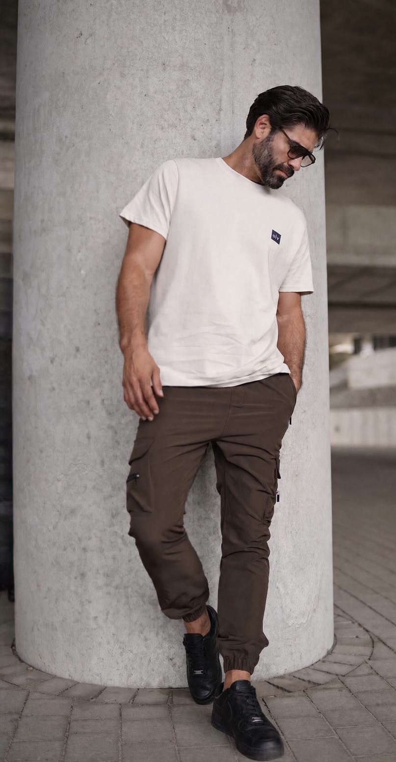 T-shirt męski BREEZY 2026 Beżowy
