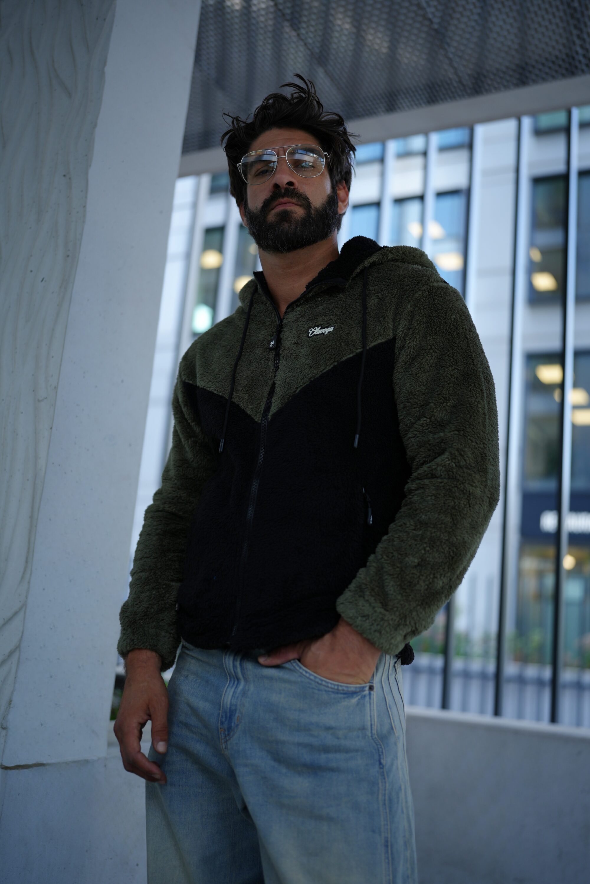 Bluza męska RUKAST 2026 Czarna + Khaki
