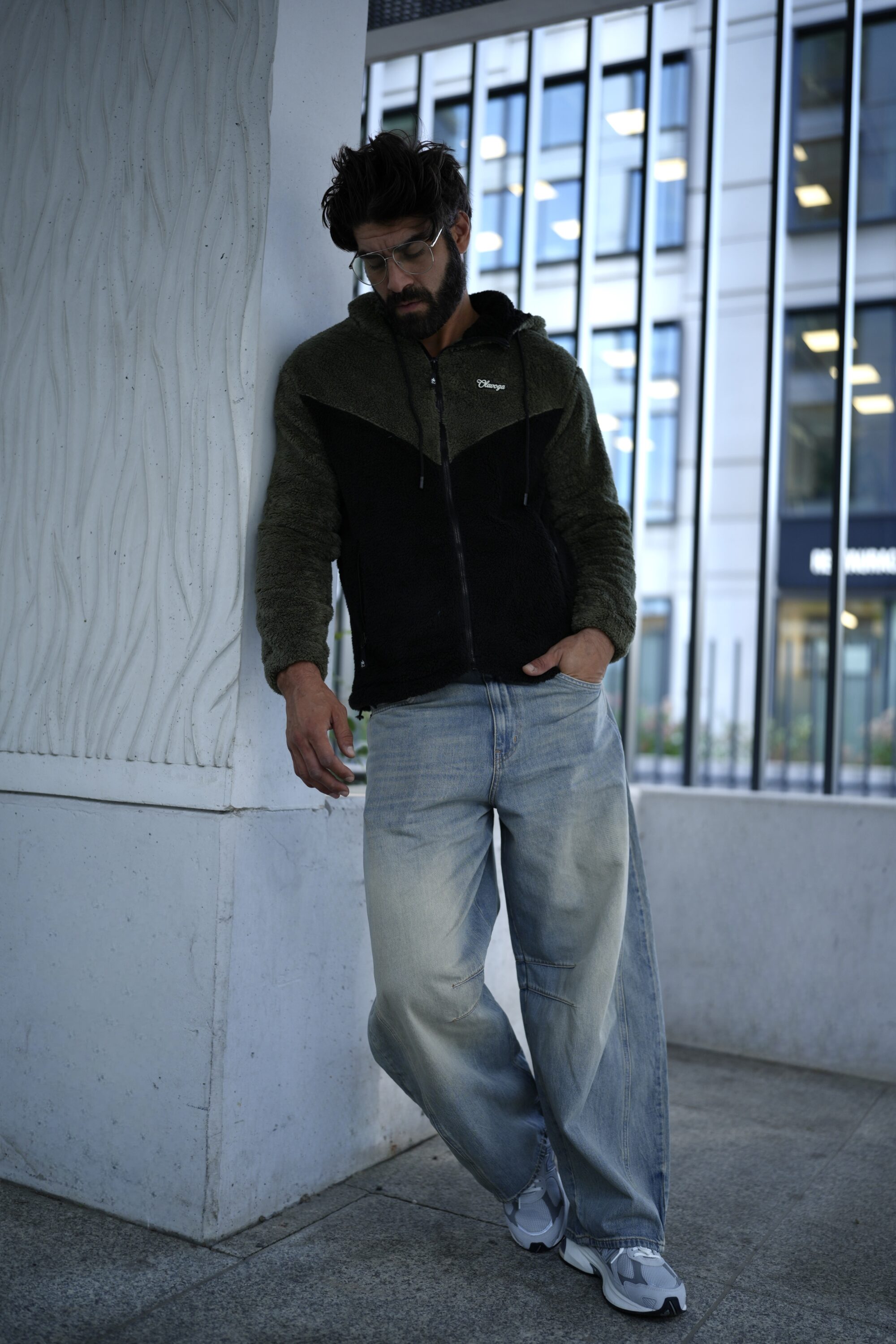 Bluza męska RUKAST 2026 Czarna + Khaki