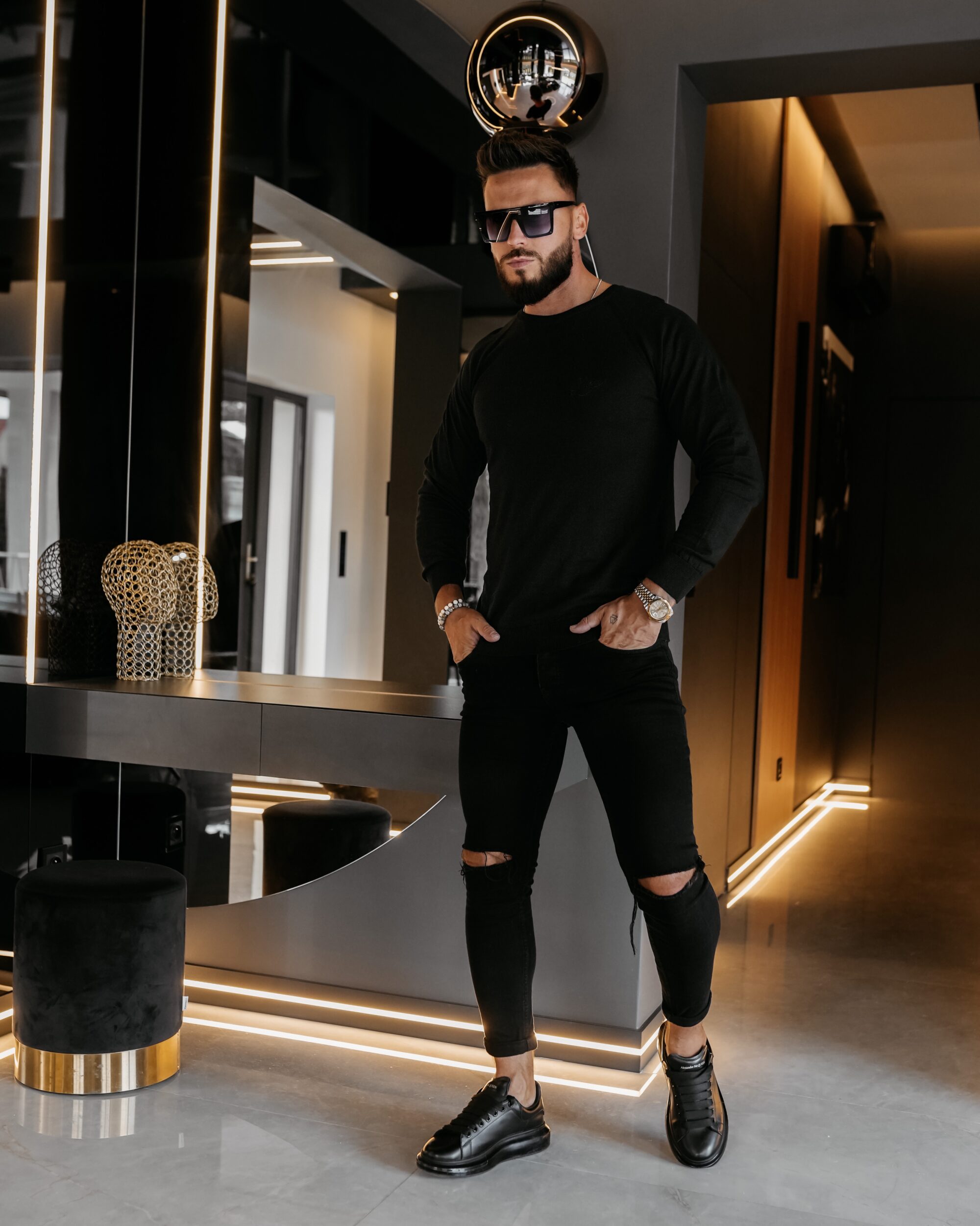 Sweter męski TERUS 2026 Czarny