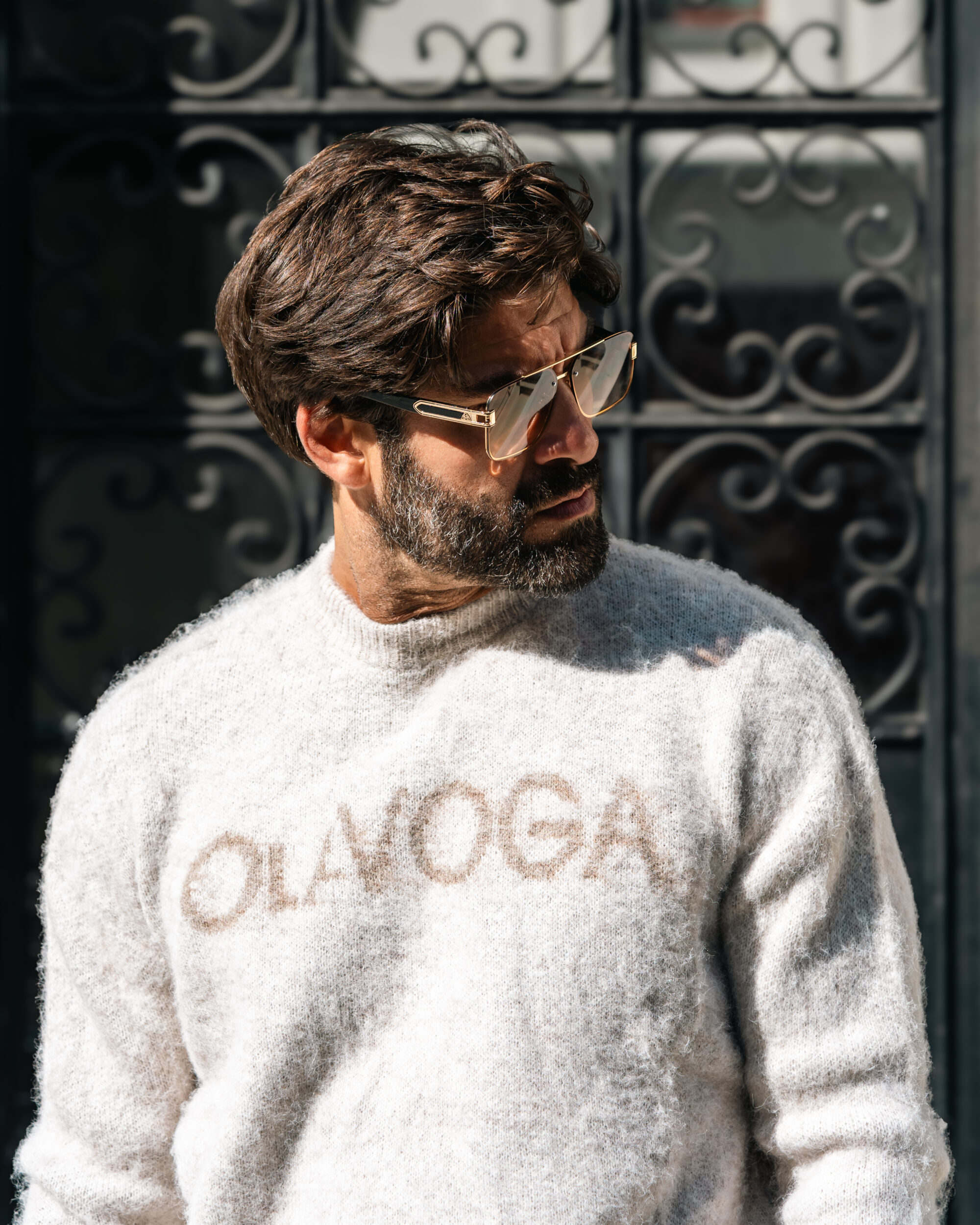Sweter męski VILA MEN 2026 Beżowy