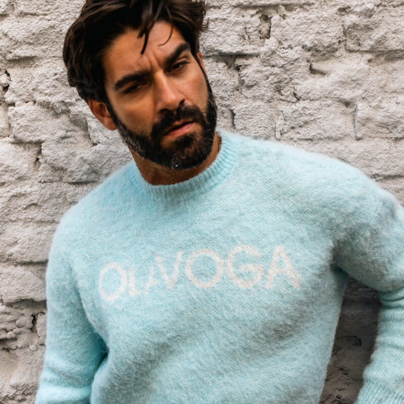 Sweter męski VILA MEN 2026 Sky Blue